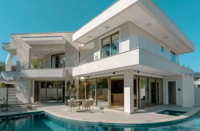 Casa em condomínio fechado com 4 quartos à venda na rua dos carijós, 50, córrego grande, florianópolis, 488 m2 por r$ 8.900.000