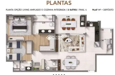 Apartamento com 3 quartos à venda na rua flórida, 1211, barcelona, são caetano do sul, 98 m2 por r$ 1.368.000