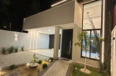 Casa 3 quartos área gourmet e piscina jardim mirabel  goiânia-go.