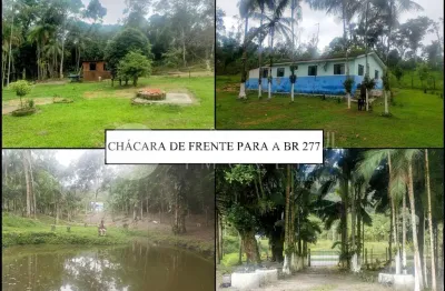 Chácara à venda com frente para a br 277 em paranaguá, paranaguá