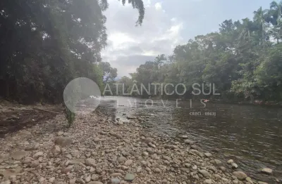 Terreno à venda as margens do rio nhundiaquara, porto de cima, morretes - pr