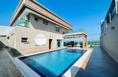 Casa alto padrão frente mar, santa terezinha, pontal do parana - pr