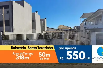 Terreno à venda, no balneário santa terezinha, apenas 50m do mar.