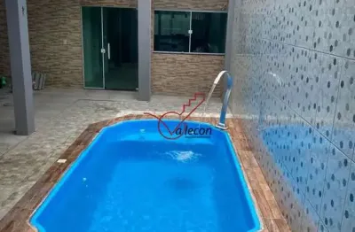 Maravilhoso sobrado com piscina - novinho - aceito permuta