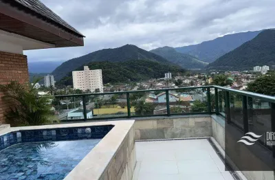 Apartamento com 4 dormitórios à venda, 230 m² por r$ 1.700.000,00 - prainha - caraguatatuba/sp