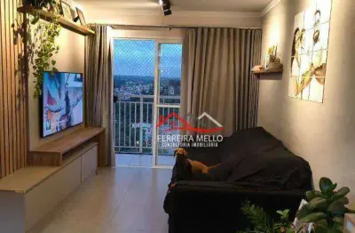 Apartamento com 3 dormitórios à venda por R$ 480.000 - Jardim Maria de Fátima - Várzea Paulista/São Paulo