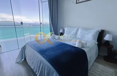 Flat com vista deslumbrante para o mar na praia de caravelas, búzios/rj