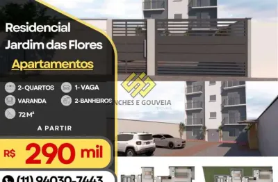 Apartamento com 2 quartos à venda no Jardim das Flores, Suzano 