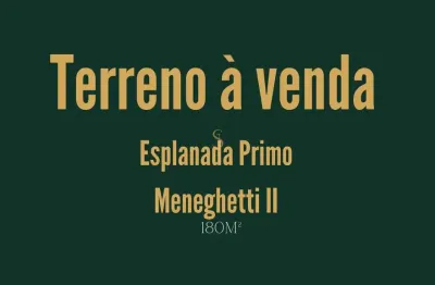 Terreno à venda - esplanada primo meneghetti ii, franca/sp