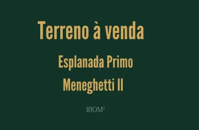 Terreno à venda no Esplanada Primo Meneghetti II, Franca 