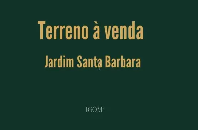 Terreno à venda no Jardim Santa Bárbara, Franca 