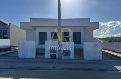 Casa geminada com 75m² c/ 2 suítes, em fase final na nova gov. celso ramos