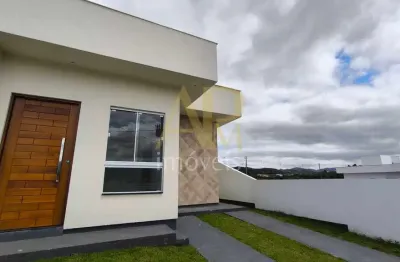 Casa geminada com 75m² c/ 2 suítes, em fase final na nova gov. celso ramos