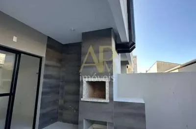 Sobrado novo à venda: 3 dorm (1 suíte), passagem lateral no aririu!!