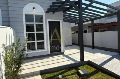 Casa nova à venda: 3 dorm (1 suíte) e área nos fundos- biguaçu
