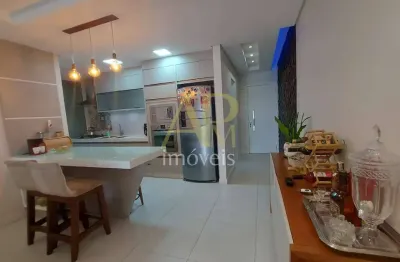 Apartamento mobiliado à venda: 3 dorm (1 suíte + 2 demi), 2 vagas- kobrasol