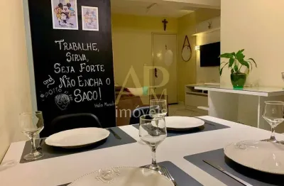 Apartamento semimobiliado à venda com 2 dormitórios no floresta/sj