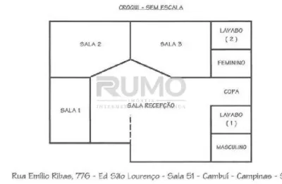 Sala comercial para alugar na rua doutor emílio ribas, 776, cambuí, campinas, 47 m2 por r$ 1.900
