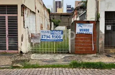 Terreno comercial à venda na rua josé de alencar, 512, centro, campinas por r$ 350.000