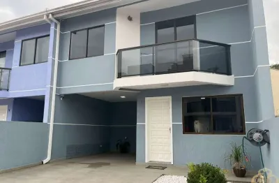 Sobrado semimobiliado em condomínio no centro de são josé dos pinhais