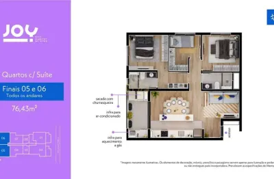 Joy city habitat - apartamento à venda no bairro tingui - curitiba/pr