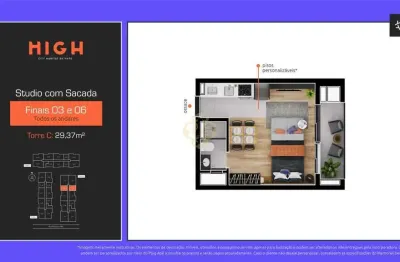 High city habitat - apartamento à venda no bairro novo mundo - curitiba/pr