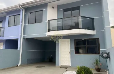 Sobrado semimobiliado em condomínio no centro de são josé dos pinhais