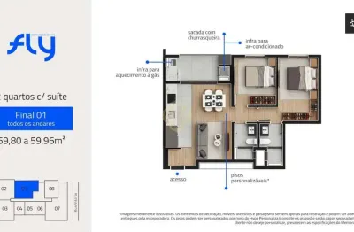 Fly urban habitat - apartamento à venda no bairro cabral - curitiba/pr
