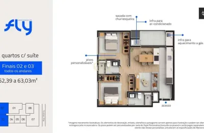 Fly urban habitat - apartamento à venda no bairro cabral - curitiba/pr