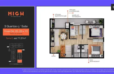 High city habitat - apartamento à venda no bairro novo mundo - curitiba/pr