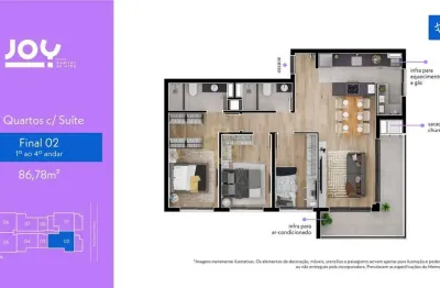 Joy city habitat - apartamento à venda no bairro tingui - curitiba/pr