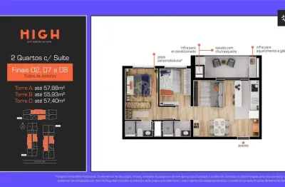 High city habitat - apartamento à venda no bairro novo mundo - curitiba/pr