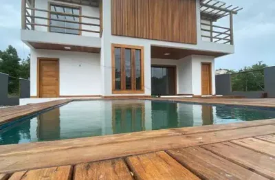 Casa com piscina na ilha na península de maraú em taipú de fora próximo as piscinas naturais para venda