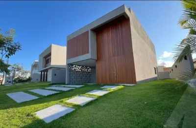 Casa com 4 suíte em condomínio fechado em alphaville litoral norte 2 com piscina para venda