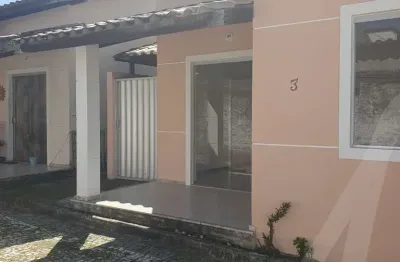 Casa em condomínio com 2 quartos e 1 suíte 1 vaga de garagem portão eletrônico área em lauro de freitas no condomínio paraíso residencial para venda