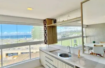 Apartamento com 1 quarto mobiliado vista mar andar baixo em armação no edifício quinta avenida mobiliado