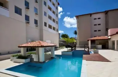 Apartamento com 2 quartos e 1 suíte varanda 1 vaga de garagem no condomínio jardins em lauro de freitas com infraestrutura completa