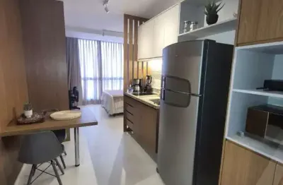Apartamento quarto e sala mobiliado no condomínio unique live no caminho das árvores para locação