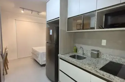 Apartamento quarto e sala mobiliado no caminho das àrvores no condomínio unique live para locação com infraestrutura completa