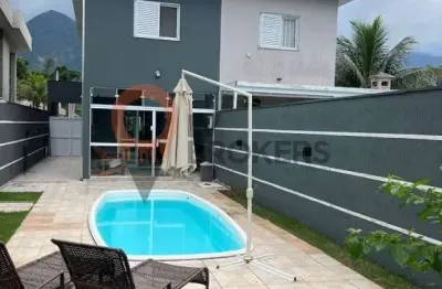 Sobrado a venda morada da praia porteira fechada 3 quartos 1 suite piscina - oportunidade -  bertioga
