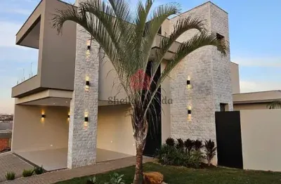 Casa térrea à venda em condomínio de alto padrão, com mezanino, gourmet e piscina, ondas, piracicab