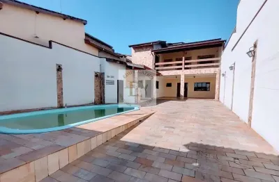 Sobrado para locação em pindamonhangaba, residencial mombaça, 3 dormitórios, 1 suíte, 2 banheiros, 5 vagas