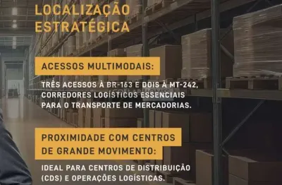 Terreno industrial de 2.503m² à venda em sorriso-mt, bairro industrial claudino francio