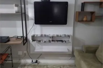 Flat com 1 quarto à venda na Avenida Ibijaú, Moema, São Paulo
