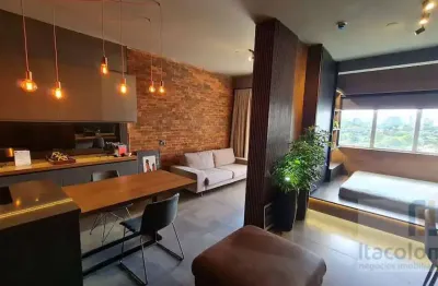 Studio com 1 dormitório para alugar, 49 m² por r$ 5.000,00/mês - tamboré - santana de parnaíba/sp