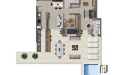 Apartamento garden à venda no edifício vedara - entrega em 2025