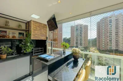 Apartamento com 3 dormitórios à venda, 136 m² por r$ 1.899.000,00 - centro empresarial tamboré - santana de parnaíba/sp