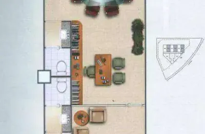 Sala comercial para alugar na Avenida Copacabana, Alphaville, Barueri