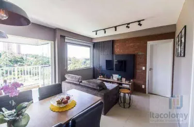 Apartamento com 1 dormitório à venda, 53 m² por r$ 670.000 - cond acqua park resort -alphaville- barueri/sp