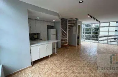 Apartamento duplex com 1 dormitório, 86 m² - venda por r$ 880.000 ou aluguel por r$ 6.950/mês - edifício loft - alphaville industrial barueri/sp